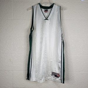 NWT Rawlings Green/White/Cream Basketball Jersey L
